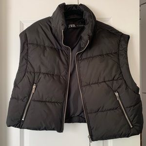 Large Cropped Vest from Zara